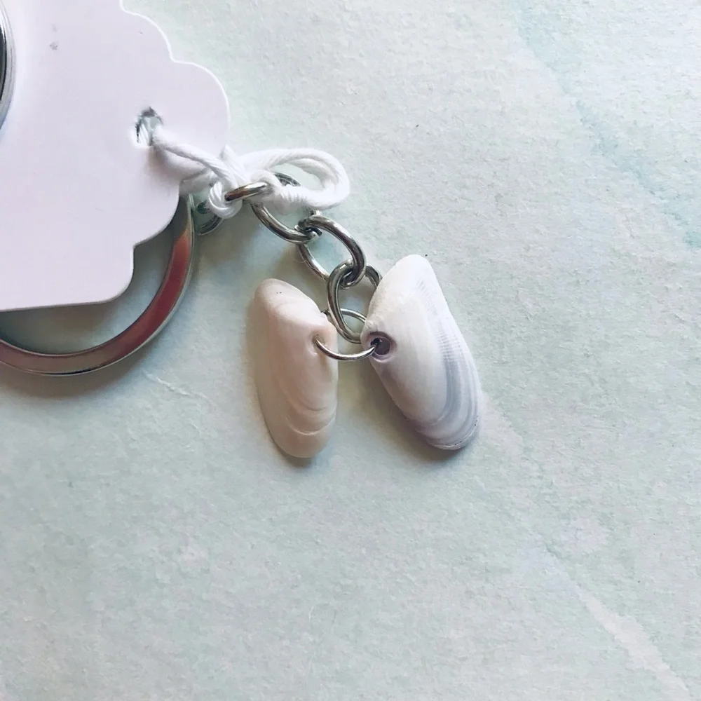 Handmade Shell art keychains